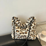 Leopard Furry Shoulder Bag - V.I.P Digital Presence