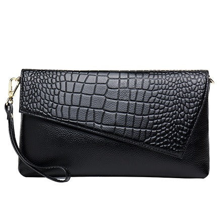 Litchi grain top layer cowhide fashion Shoulder bag Multifunctional leather Clutch bag Large capacity crossbody bags for women - V.I.P Digital Presence