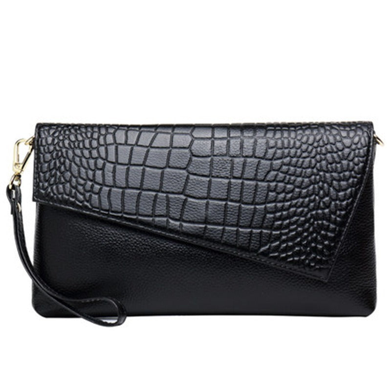 Litchi grain top layer cowhide fashion Shoulder bag Multifunctional leather Clutch bag Large capacity crossbody bags for women - V.I.P Digital Presence