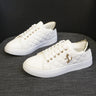 Little white shoes for women, lightweight, simple, fashionable, low top, flat bottom, versatile, women's trendy sports shoes - V.I.P Digital Presence