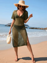 Long skirt loose solid color vacation pullover fashionable women's dress - V.I.P Digital Presence