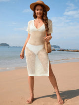Long skirt loose solid color vacation pullover fashionable women's dress - V.I.P Digital Presence