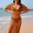 Long skirt loose solid color vacation pullover fashionable women's dress - V.I.P Digital Presence