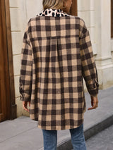 Loose casual plush plaid jacket jacket - V.I.P Digital Presence