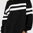 Lovelet Striped Round Neck Dropped Shoulder Sweatshirt - V.I.P Digital Presence