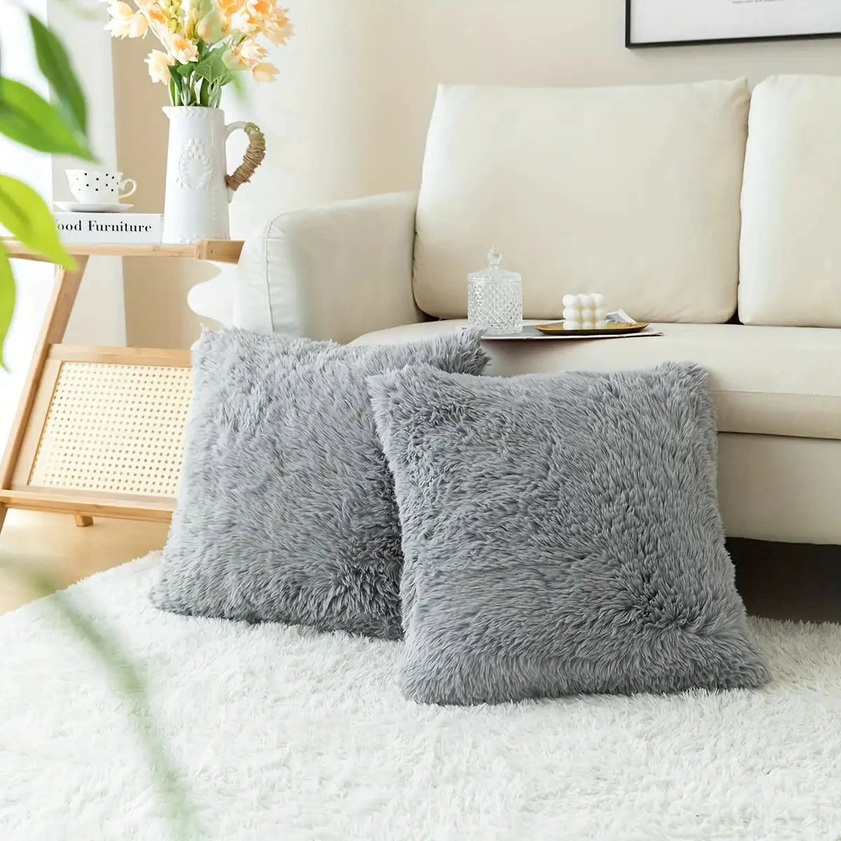 Luxurious Soft Faux Fur Throw Pillow Covers - V.I.P Digital Presence