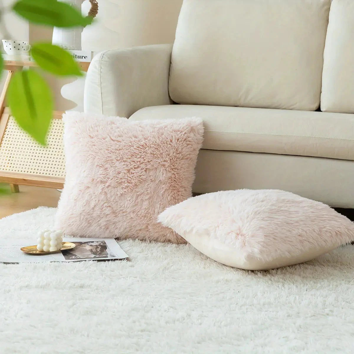 Luxurious Soft Faux Fur Throw Pillow Covers - V.I.P Digital Presence