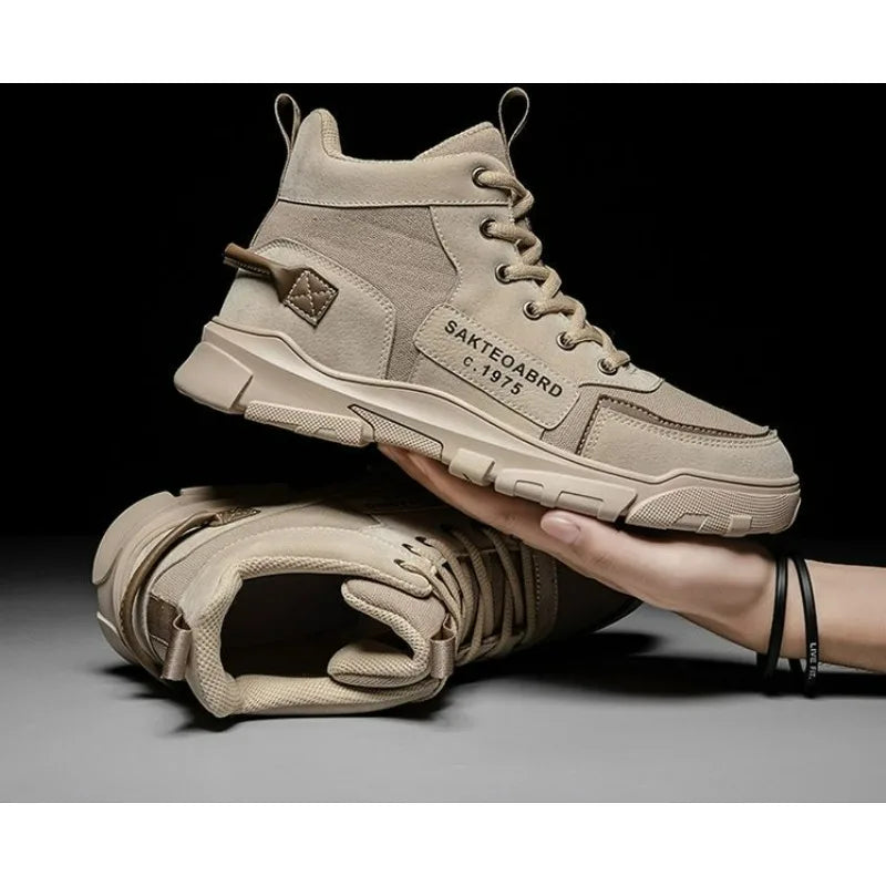 Martin boots men's autumn new style British style workwear boots fashionable men's casual mid top boots - V.I.P Digital Presence