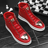 Martin boots men's high top board shoes metal casual leather boots men's Korean version trendy street dance shoes - V.I.P Digital Presence