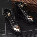 Martin boots men's high top board shoes metal casual leather boots men's Korean version trendy street dance shoes - V.I.P Digital Presence