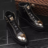Martin boots men's high top board shoes metal casual leather boots men's Korean version trendy street dance shoes - V.I.P Digital Presence