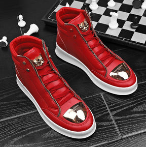 Martin boots men's high top board shoes metal casual leather boots men's Korean version trendy street dance shoes - V.I.P Digital Presence