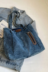 Medium Denim Tote Bag - V.I.P Digital Presence