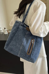 Medium Denim Tote Bag - V.I.P Digital Presence