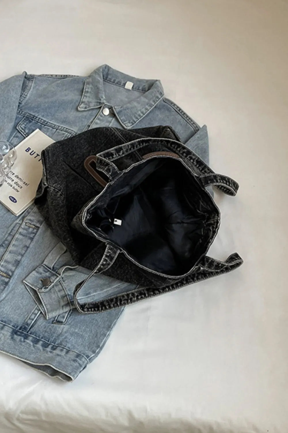 Medium Denim Tote Bag - V.I.P Digital Presence