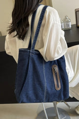 Medium Denim Tote Bag - V.I.P Digital Presence
