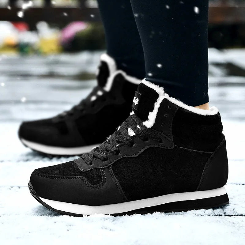 Men Boots Waterproof Winter Boots Men Lightweight Hight Top Plus 48 No Slip Warm Snow Boots Plush Women Footwear Leather Shoes - V.I.P Digital Presence