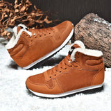Men Boots Waterproof Winter Boots Men Lightweight Hight Top Plus 48 No Slip Warm Snow Boots Plush Women Footwear Leather Shoes - V.I.P Digital Presence
