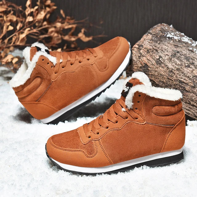Men Boots Waterproof Winter Boots Men Lightweight Hight Top Plus 48 No Slip Warm Snow Boots Plush Women Footwear Leather Shoes - V.I.P Digital Presence