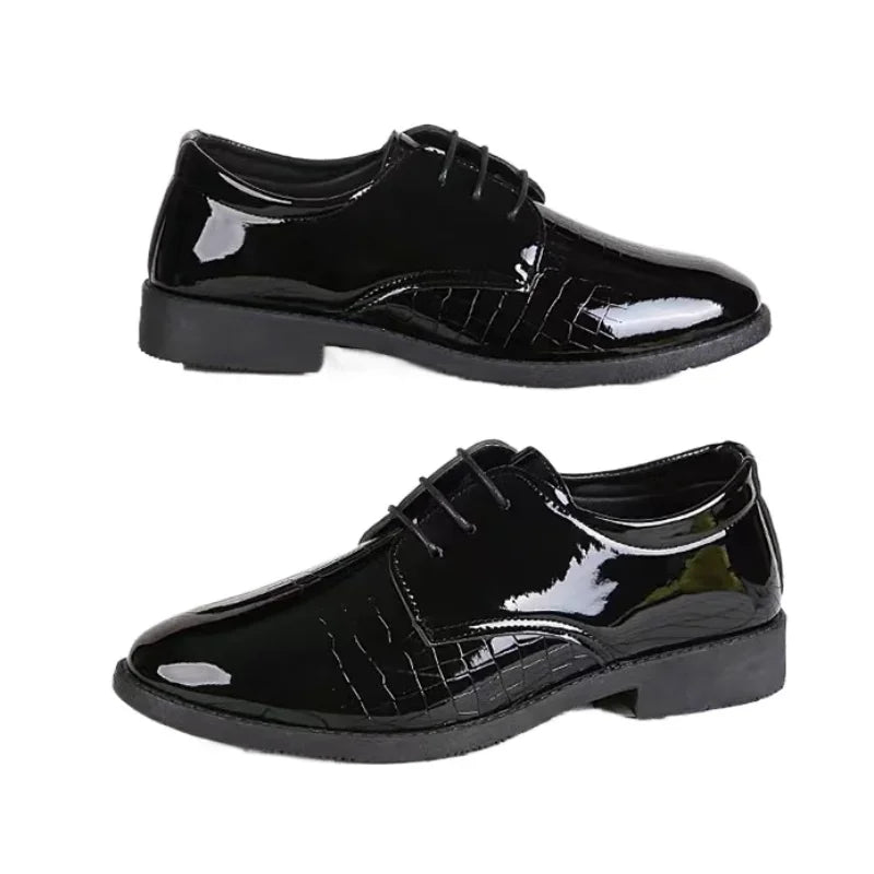 Men Leather Shoes Business Formal Fashion Leather Shoes Korean Style Casual Youth Versatile Men Leather Shoes - V.I.P Digital Presence