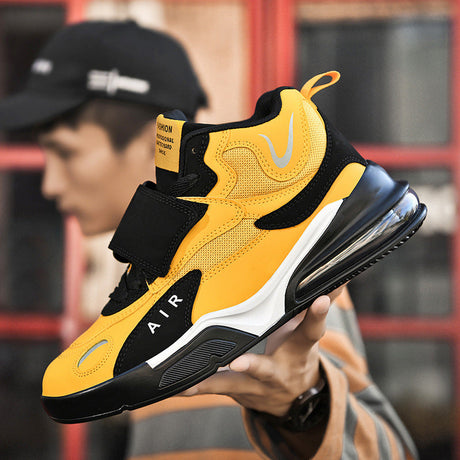 Men's autumn winter high-top air cushion basketball shoes middle school students sports thick-soled running shoes - V.I.P Digital Presence