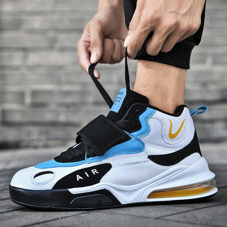 Men's autumn winter high-top air cushion basketball shoes middle school students sports thick-soled running shoes - V.I.P Digital Presence