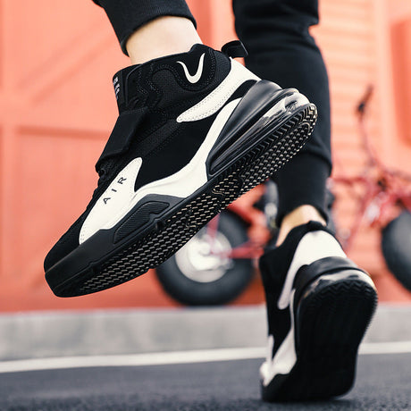 Men's autumn winter high-top air cushion basketball shoes middle school students sports thick-soled running shoes - V.I.P Digital Presence