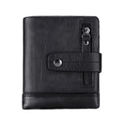 Men's Bag Zipper Buckle Multi-Card First Layer Cowhide Coin Purse Short Leather Men's Wallet - V.I.P Digital Presence