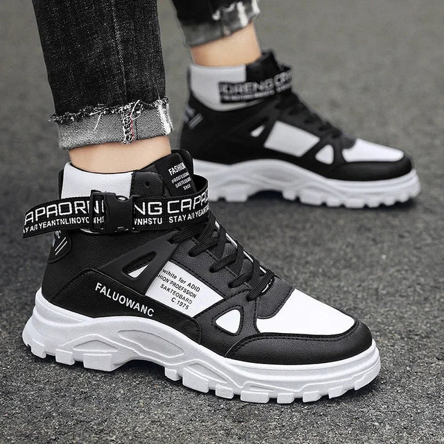 Men's Boots New Casual Fashion Men's Ankle Boots  Retro Sports Platform Sole Heightening Ankle Men Boots Lace-up Shoes for Men - V.I.P Digital Presence