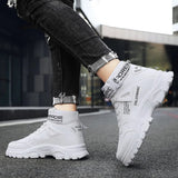 Men's Boots New Casual Fashion Men's Ankle Boots  Retro Sports Platform Sole Heightening Ankle Men Boots Lace-up Shoes for Men - V.I.P Digital Presence