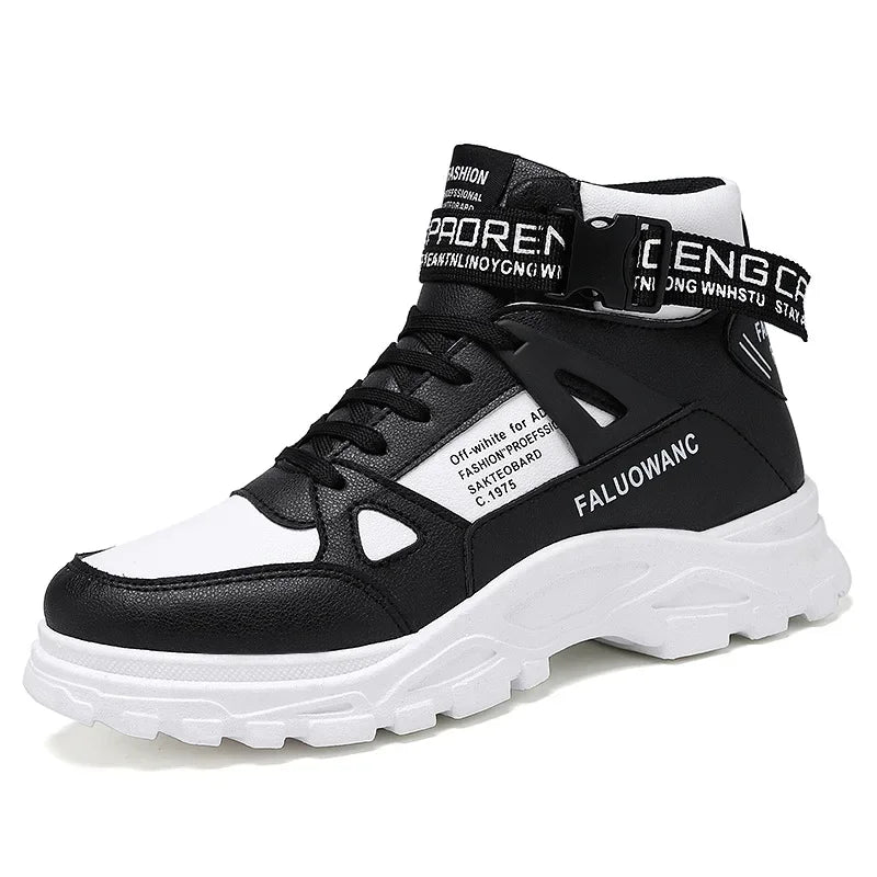 Men's Boots New Casual Fashion Men's Ankle Boots  Retro Sports Platform Sole Heightening Ankle Men Boots Lace-up Shoes for Men - V.I.P Digital Presence