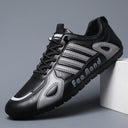 Men's breathable leather casual versatile soft sole lightweight no tie bean shoes - V.I.P Digital Presence