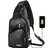 Men's Crossbody Bags Men's USB Chest Bag Designer Messenger bag Leather Shoulder Bags Diagonal Package - V.I.P Digital Presence