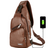 Men's Crossbody Bags Men's USB Chest Bag Designer Messenger bag Leather Shoulder Bags Diagonal Package - V.I.P Digital Presence