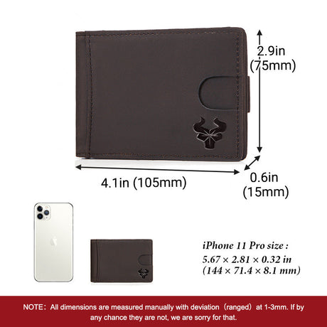 Men's Dollar Clip RFID Antimagnetic Card Holder Multifunctional Wallet Card Holder Fashion Wallet - V.I.P Digital Presence