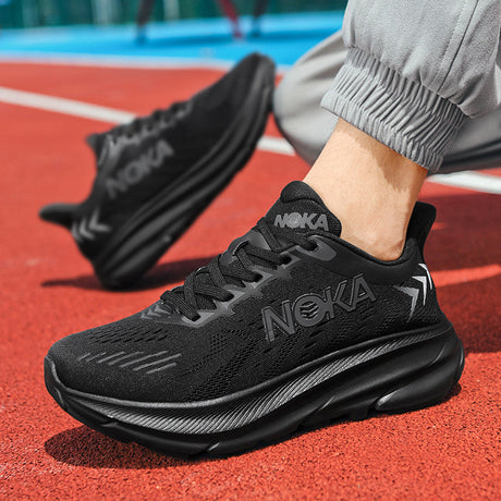 Men's fashion shoes breathable mesh thick-soled running shoes marathon outdoor running shoes - V.I.P Digital Presence