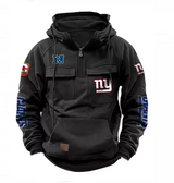 Men's hooded sweatshirt European and American retro multi pocket sweatshirt jacket - V.I.P Digital Presence