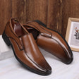 Men's leather shoes, men's color polishing shoes, men's shoes, one foot stepping men's leather shoes, small square toe Japanese men's leather shoes - V.I.P Digital Presence