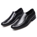 Men's leather shoes, men's color polishing shoes, men's shoes, one foot stepping men's leather shoes, small square toe Japanese men's leather shoes - V.I.P Digital Presence
