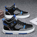 Men's new breathable high top shoes for male students, trendy and versatile white shoes, thick soled sports and leisure board shoes - V.I.P Digital Presence