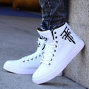 Men's shoes autumn new student sports shoes casual shoes high top board shoes Korean version trendy lace up running single shoes - V.I.P Digital Presence