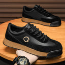 Men's shoes, casual flat shoes, teenagers' leather surface, waterproof thick sole, increased height - V.I.P Digital Presence