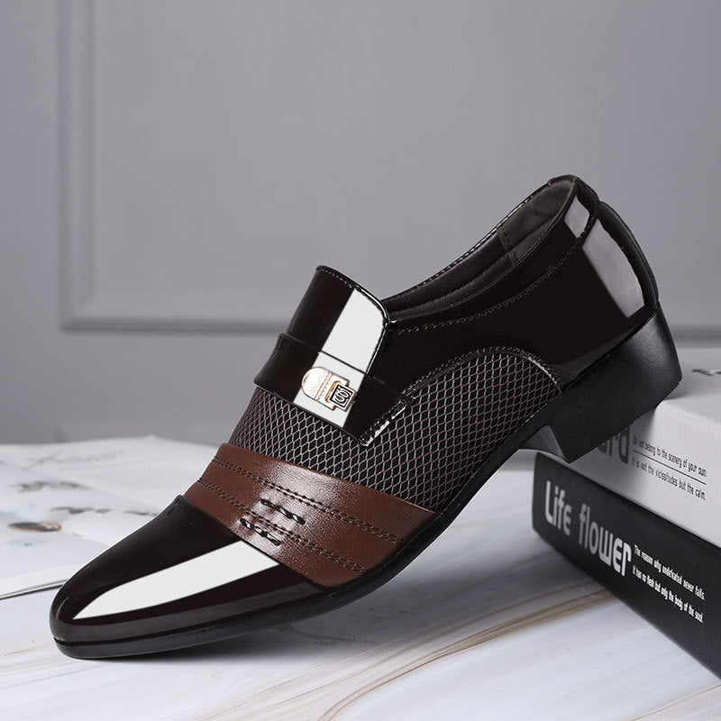 Men's shoes, leather shoes, men's casual shoes, business formal shoes, plus size versatile wedding shoes - V.I.P Digital Presence