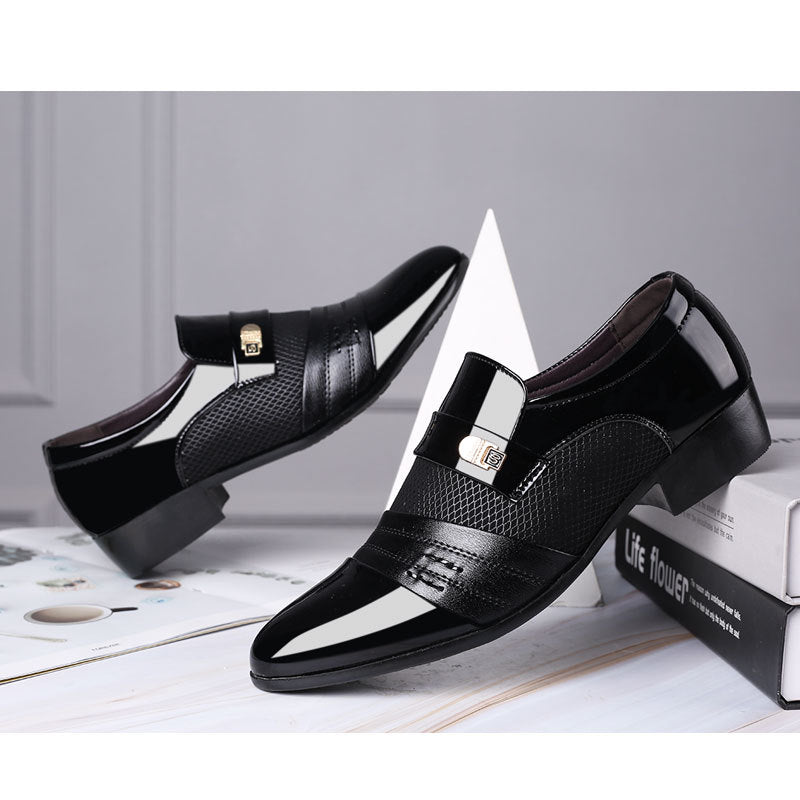 Men's shoes, leather shoes, men's casual shoes, business formal shoes, plus size versatile wedding shoes - V.I.P Digital Presence