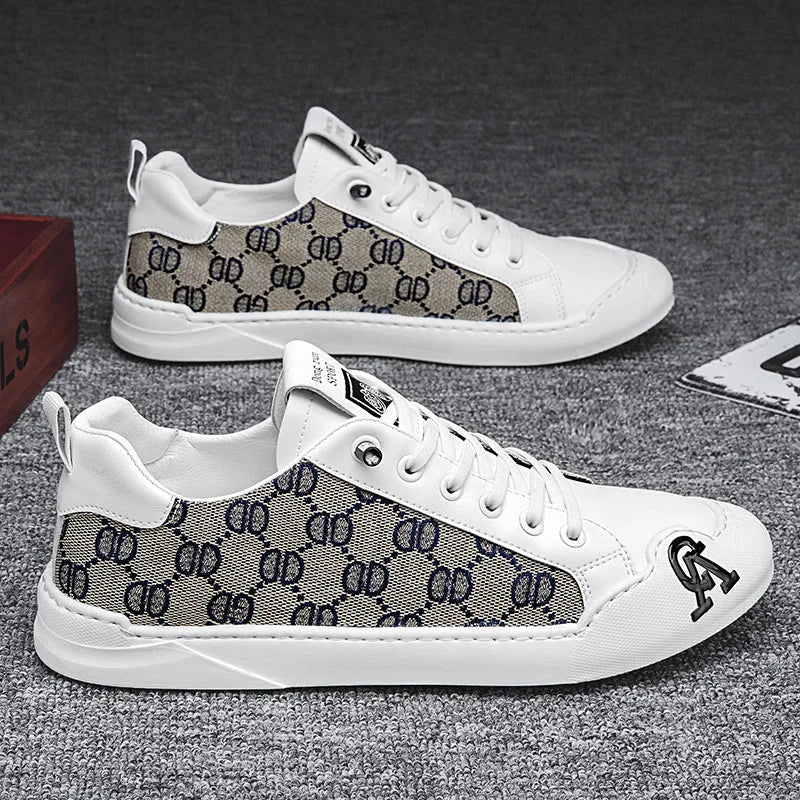 Men's shoes new summer trend casual board shoes versatile breathable thin youth white shoes, one foot canvas trendy shoes - V.I.P Digital Presence