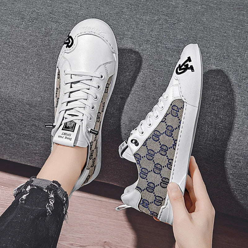 Men's shoes new summer trend casual board shoes versatile breathable thin youth white shoes, one foot canvas trendy shoes - V.I.P Digital Presence