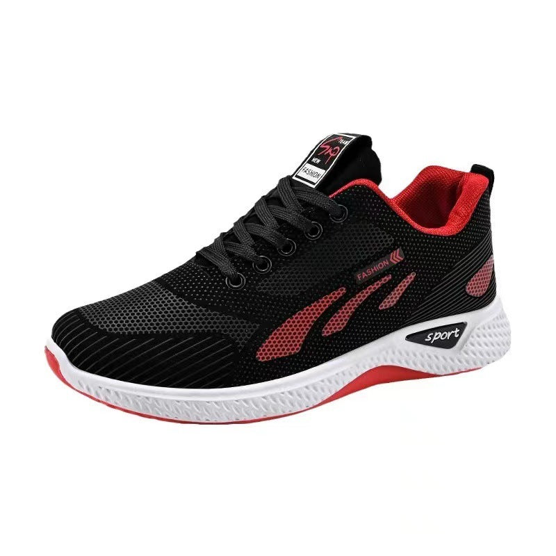 Men's shoes, trendy shoes, spring and summer waterproof and anti slip shoes, new casual shoes, soft soled running shoes, black mesh sports shoes for men - V.I.P Digital Presence