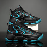 Men's sports shoes with leather surface, trendy shoes, Korean version, fashionable basketball shoes - V.I.P Digital Presence