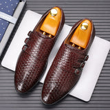 Men's three button buckle Mengke shoe cover, men's shoes, polished British style leather shoes, men's shoes - V.I.P Digital Presence