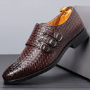 Men's three button buckle Mengke shoe cover, men's shoes, polished British style leather shoes, men's shoes - V.I.P Digital Presence